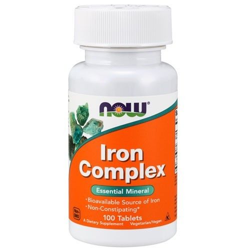 Железо комплекс, Iron Complex, 100 капсул, NOW