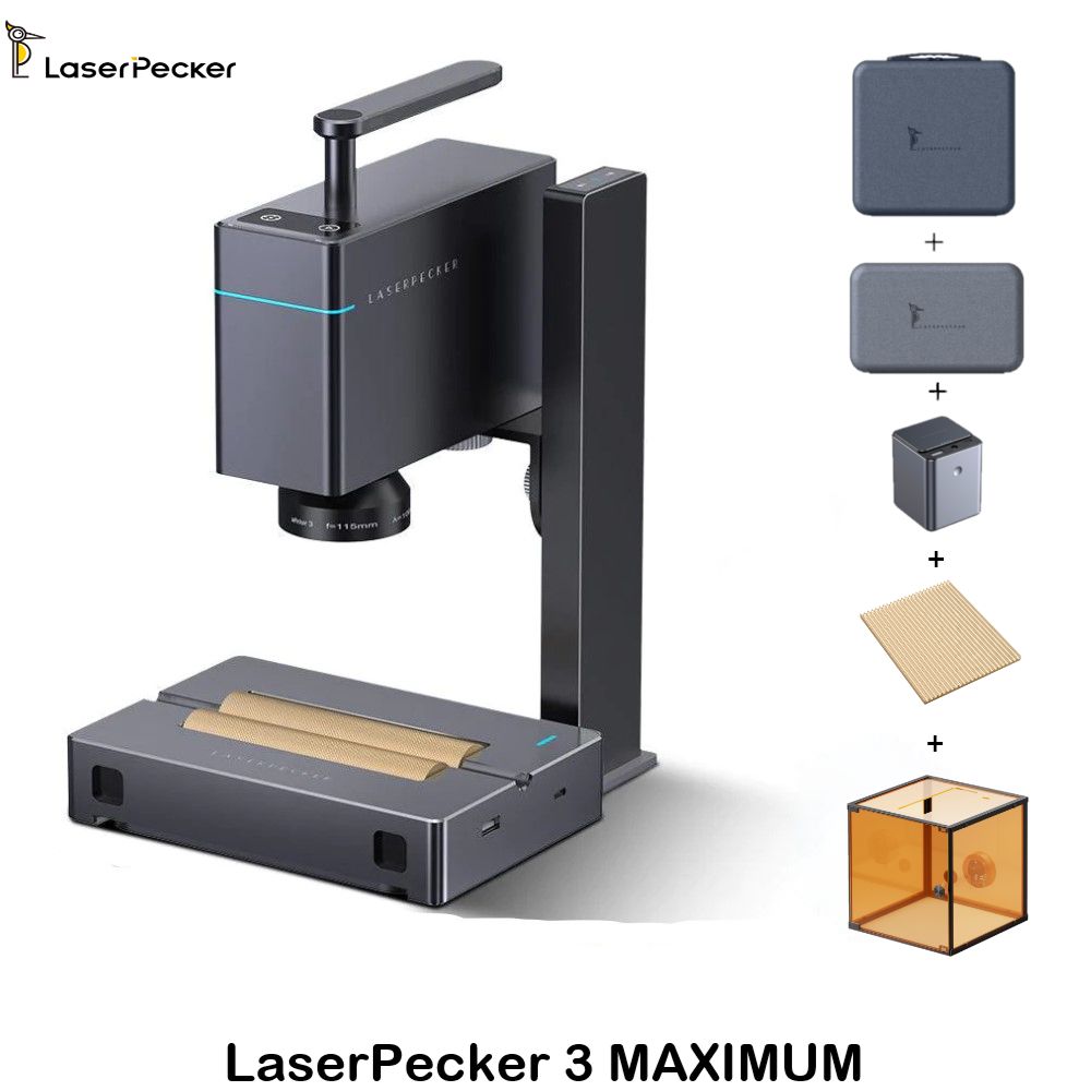 Портативный станок для лазерной гравировки и маркировки LaserPecker 3 MAXIMUM