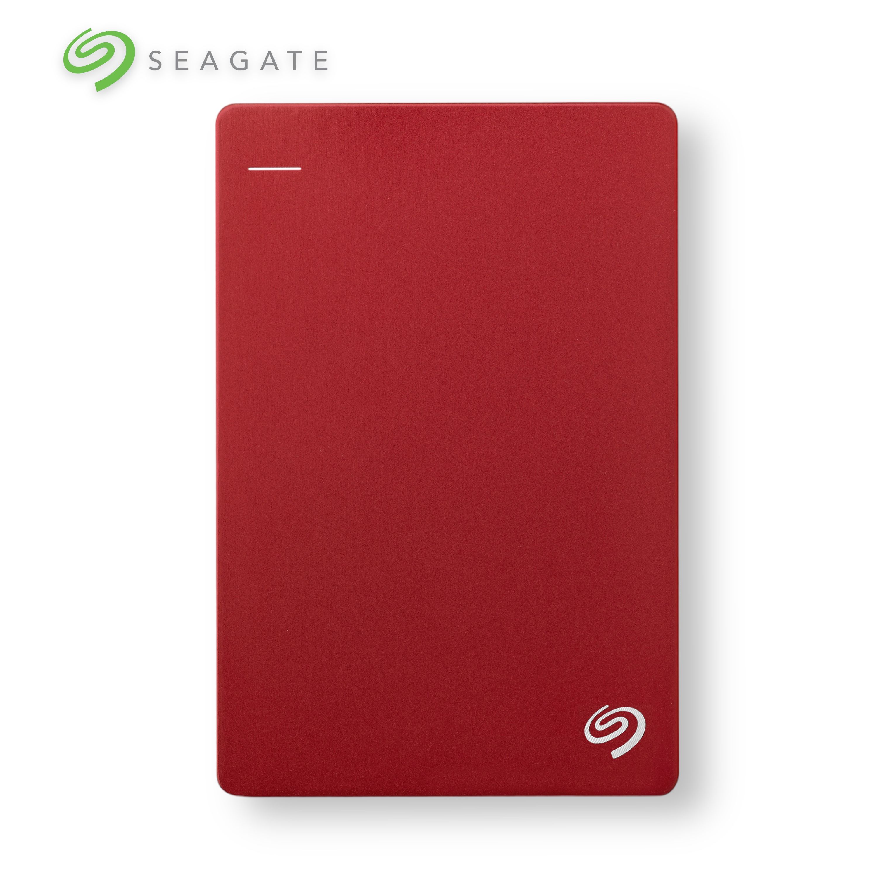 Seagate 1 ТБ Внешний жесткий диск Backup Plus Slim (SRD00F1), красный