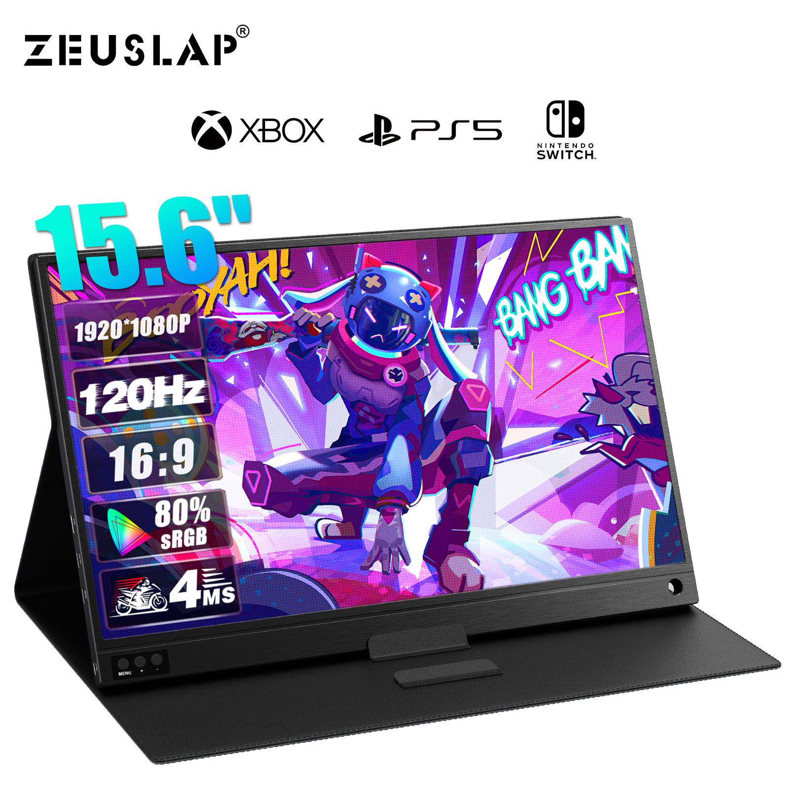 ZEUSLAP15.6"МониторP15A120Hz,черный