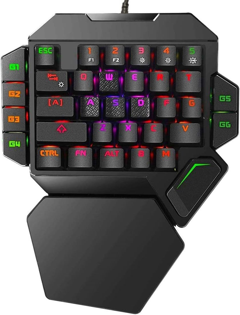 Игровая клавиатура для одной руки. JT-505g клавиатура. Игровая мини клавиатура. Белая игровая клавиатура. Клавиатура для одной руки игровая