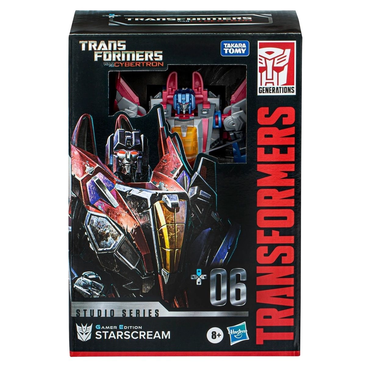 Игрушка Hasbro Трансформеры Studio Series Deluxe Transformers: War for  Cybertron WFC-06 Starscream 16.5cm F8765 - купить с доставкой по выгодным  ценам в интернет-магазине OZON (1378087328)