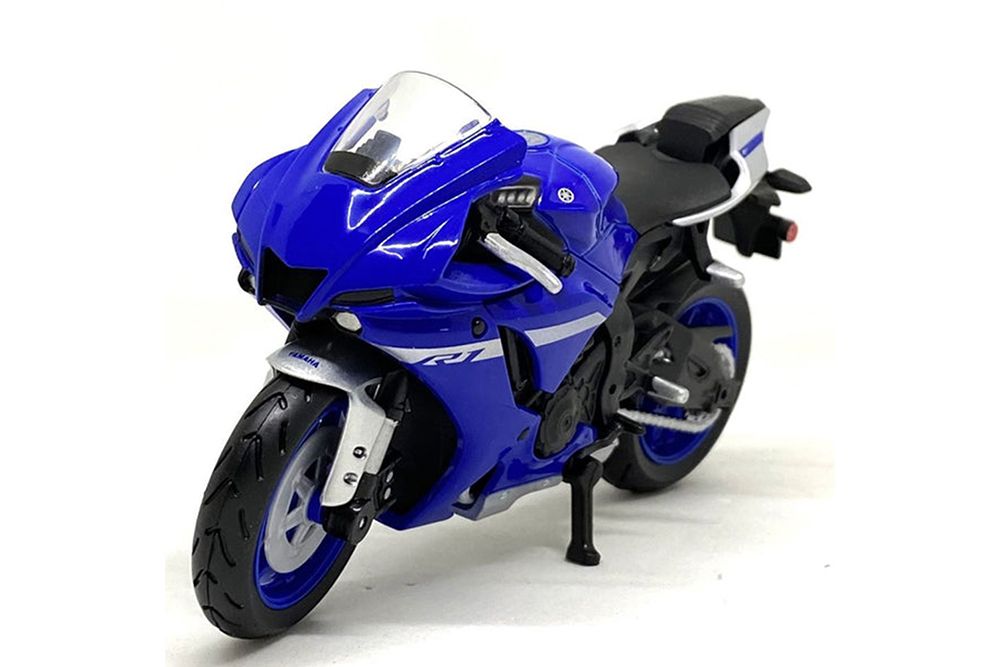 Модель коллекционная Yamaha yzf R1 2021 / ямаха синий (длина 11.9 см)