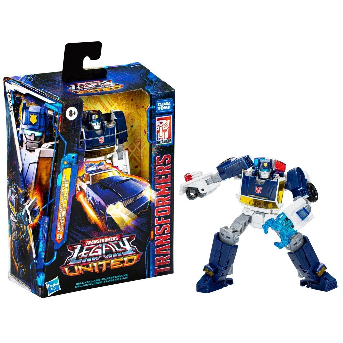 Фигурка Трансформеры Hasbro Legacy United Deluxe Class Rescue Bots Universe  Autobot Chase 5,5 дюйма (14 см) F8525