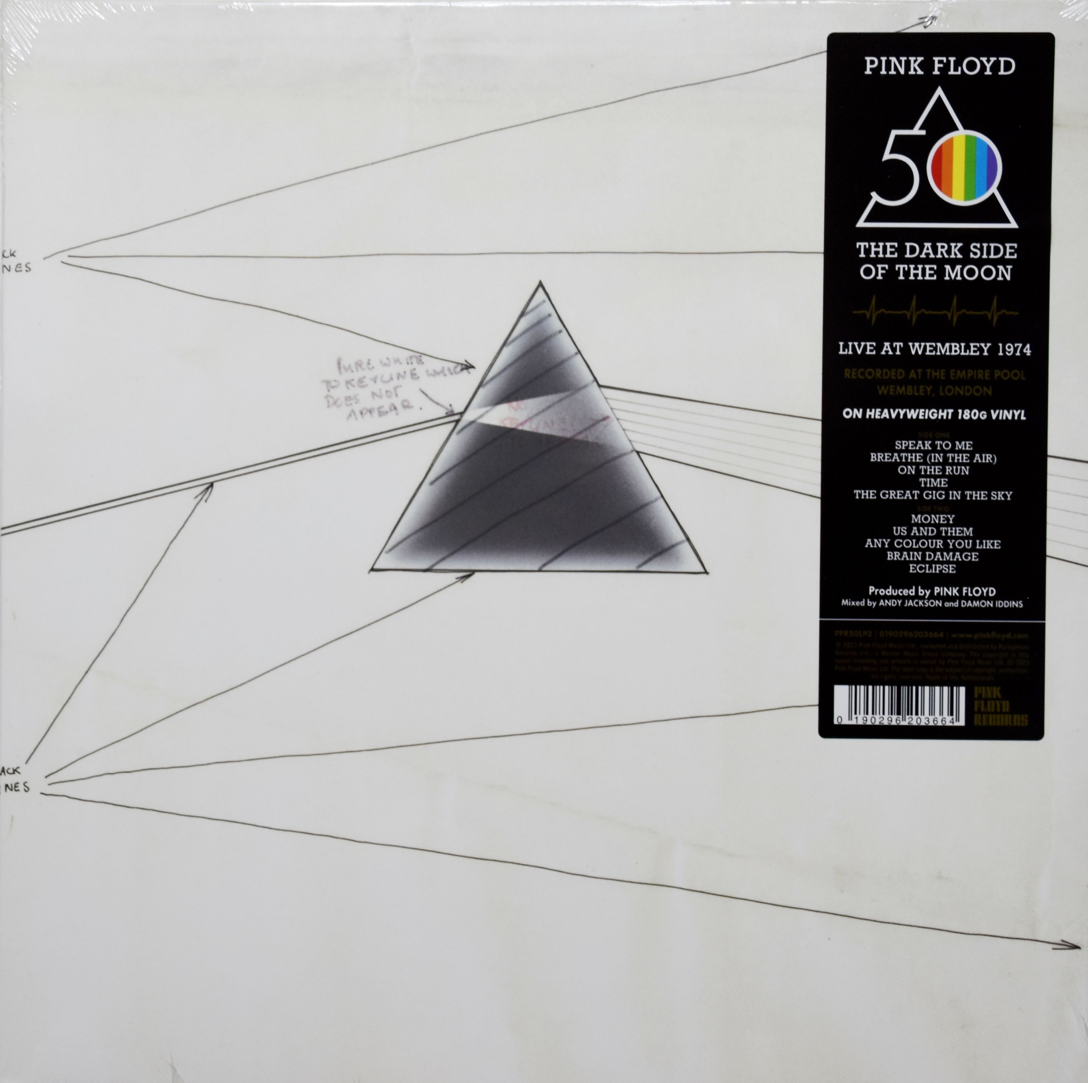 ВиниловаяпластинкаPinkFloyd-TheDarkSideOfTheMoon(LiveAtWembley1974)