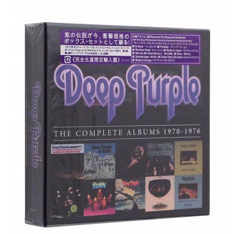 Deep Purple Complete Album 1970-1976 10CD,Темно-фиолетовый Полный альбом Высококачественный музыкальный компакт-диск