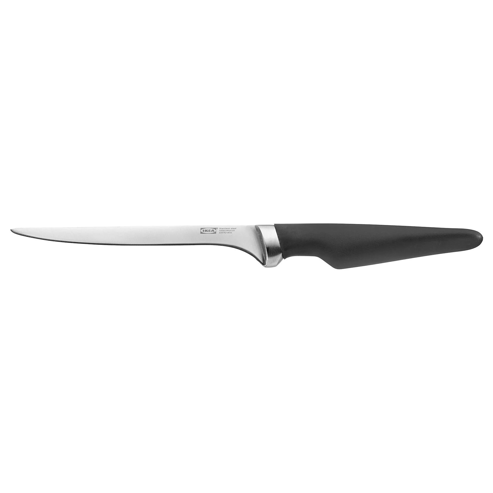 Нож 17 см. Ножи филейные Верда. Нож икеа Верда. Нож филейный ikea. VÖRDA вёрда нож универсальный, черный14 см.