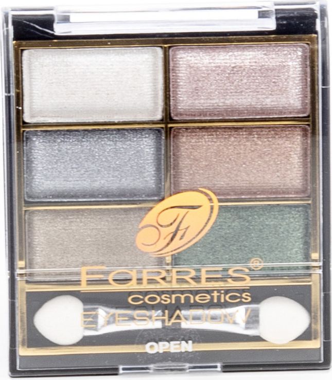 FarresCosmetics/ФарресКосметикТенидлявектон06серые/коричневые/зеленые,6оттенков,10.5г/декоративнаякосметика