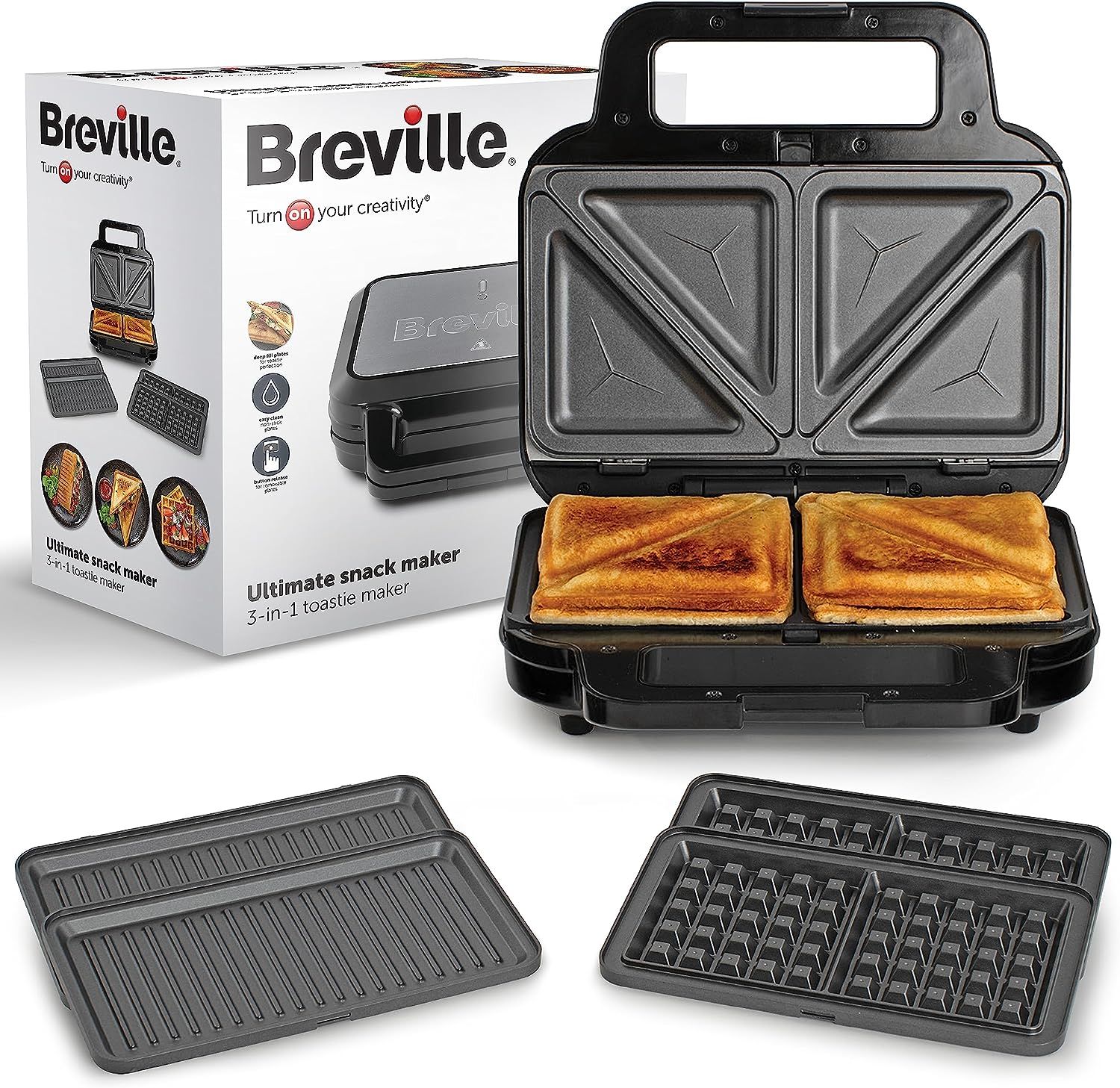 Бутербродница Breville Ultimate, черный - купить по выгодной цене в  интернет-магазине OZON (1379073109)