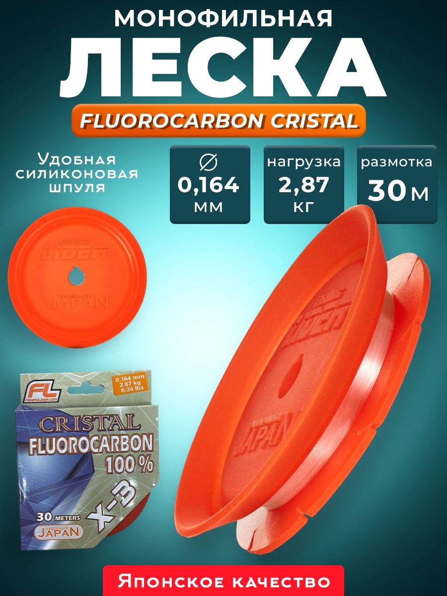 Леска рыболовная флюрокарбон для рыбалки 0,164мм