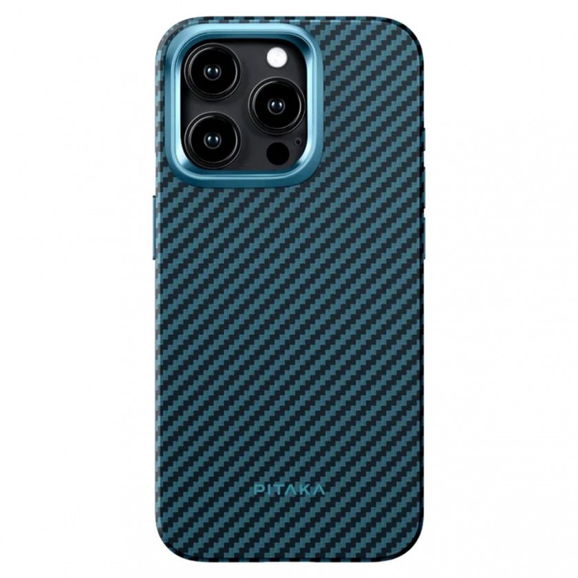 Чехол айфон 15 про pitaka. Чехол pitaka magez case 3 для iphone 14 pro max, 1500d цвет black-blue. питако чехлы.