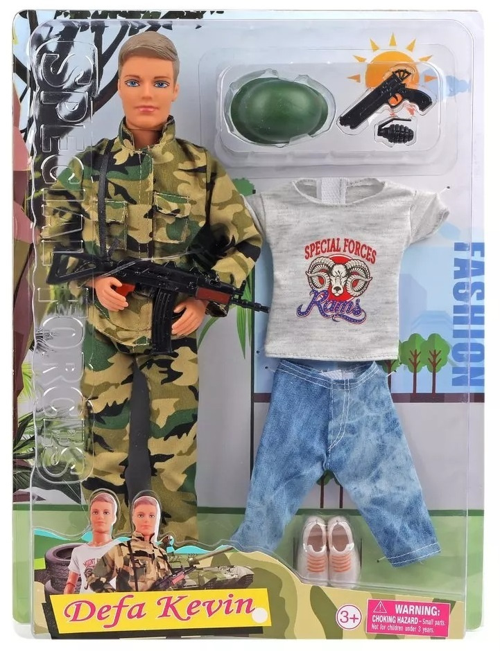 Кукла Defa Lucy Кевин военный с аксессуарами  #1
