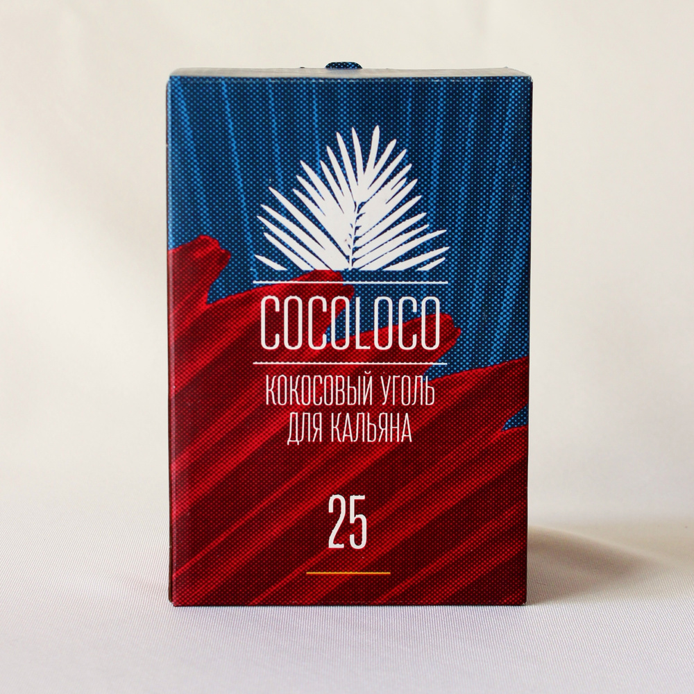 Кокосовый уголь для кальяна CocoLoco 25 мм 1 упаковка 72 шт 1 кг Коколоко  #1