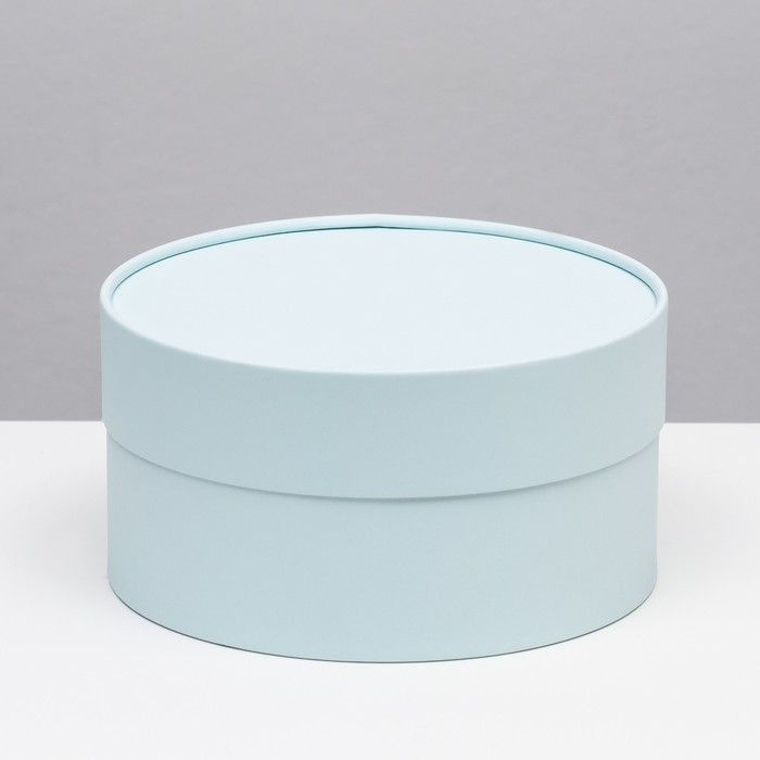 Подарочная коробка "Аквамарин" голубой, завальцованная без окна, 18 х 10 см  #1