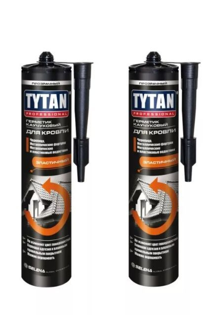 Герметик TYTAN Professional каучуковый для кровли, коричневый, 310 ml 2 шт  #1