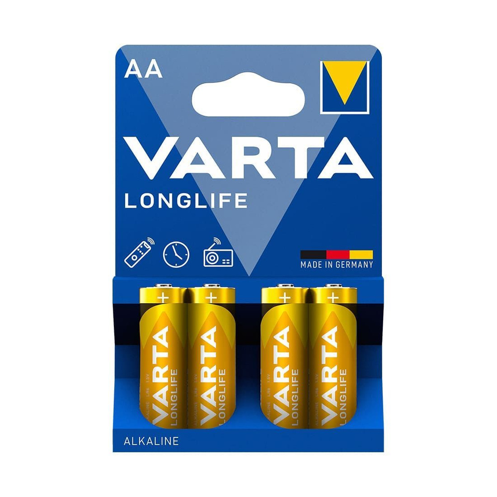 Varta Батарейка AA, Щелочной тип, 1,5 В, 4 шт #1