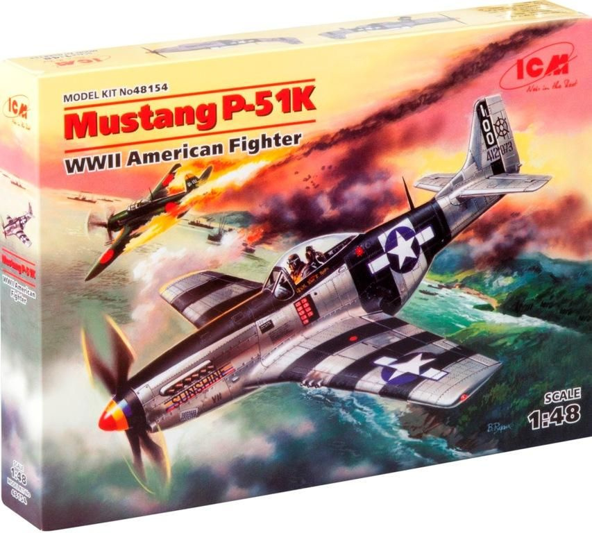 Сборная модель Истребитель Мустанг P-51 К (1/48) 48154 ICM #1