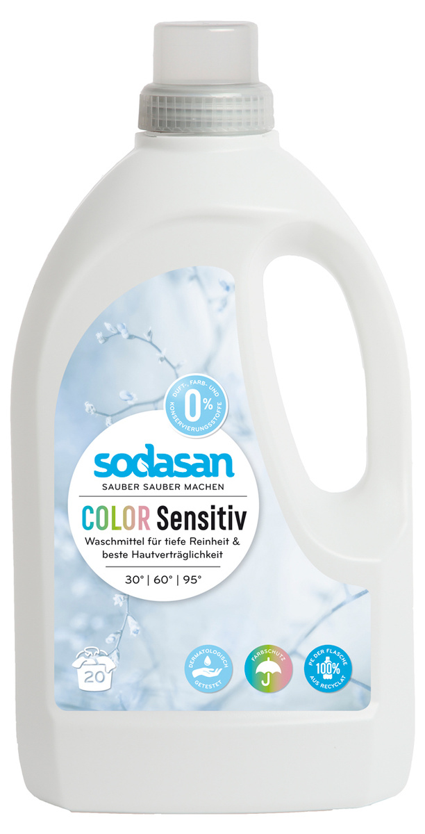 Sodasan Экологическое жидкое средство для стирки детских изделий из цветных тканей и для чувствительной #1