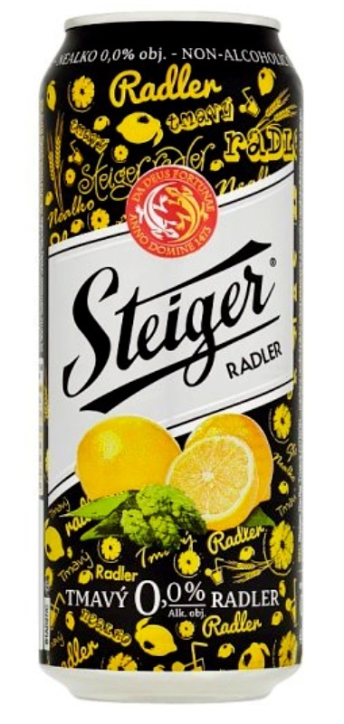 Пиво темное фильтрованное Steiger Radler Citron tmavy nealko ...