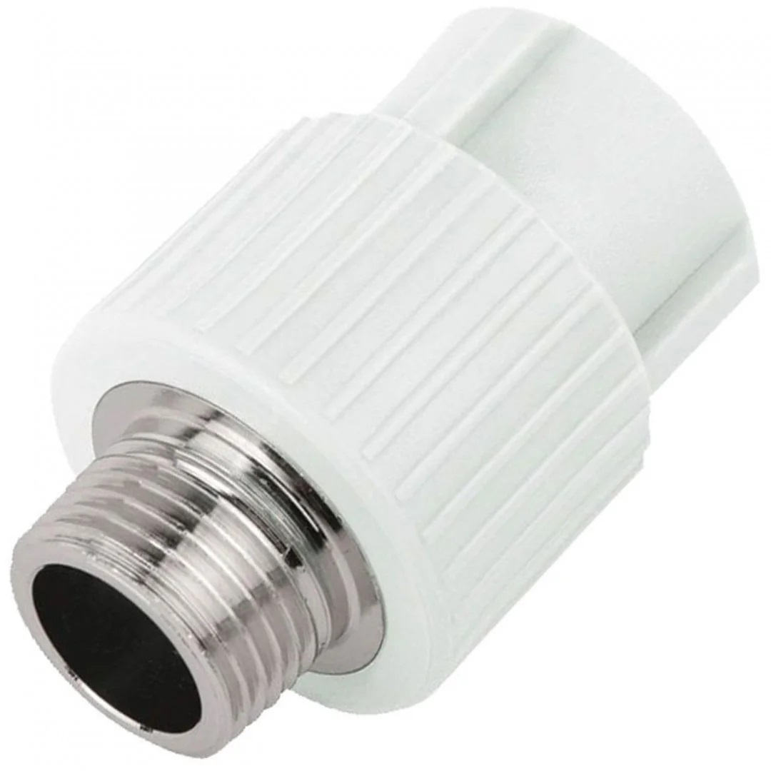 Комбинированная муфта VALFEX PP-R белая, 25х3/4 дюйма НР 10130025 NM ...