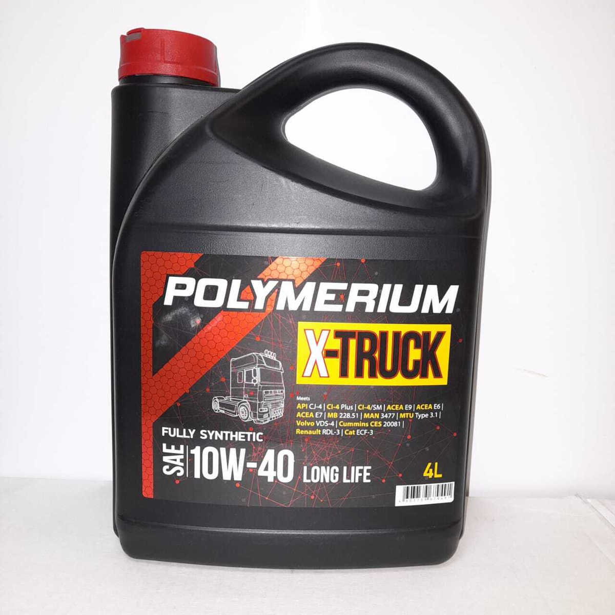 Моторное масло POLYMERIUM X-TRUCK 10W-40 Синтетическое 4 л - купить в ...