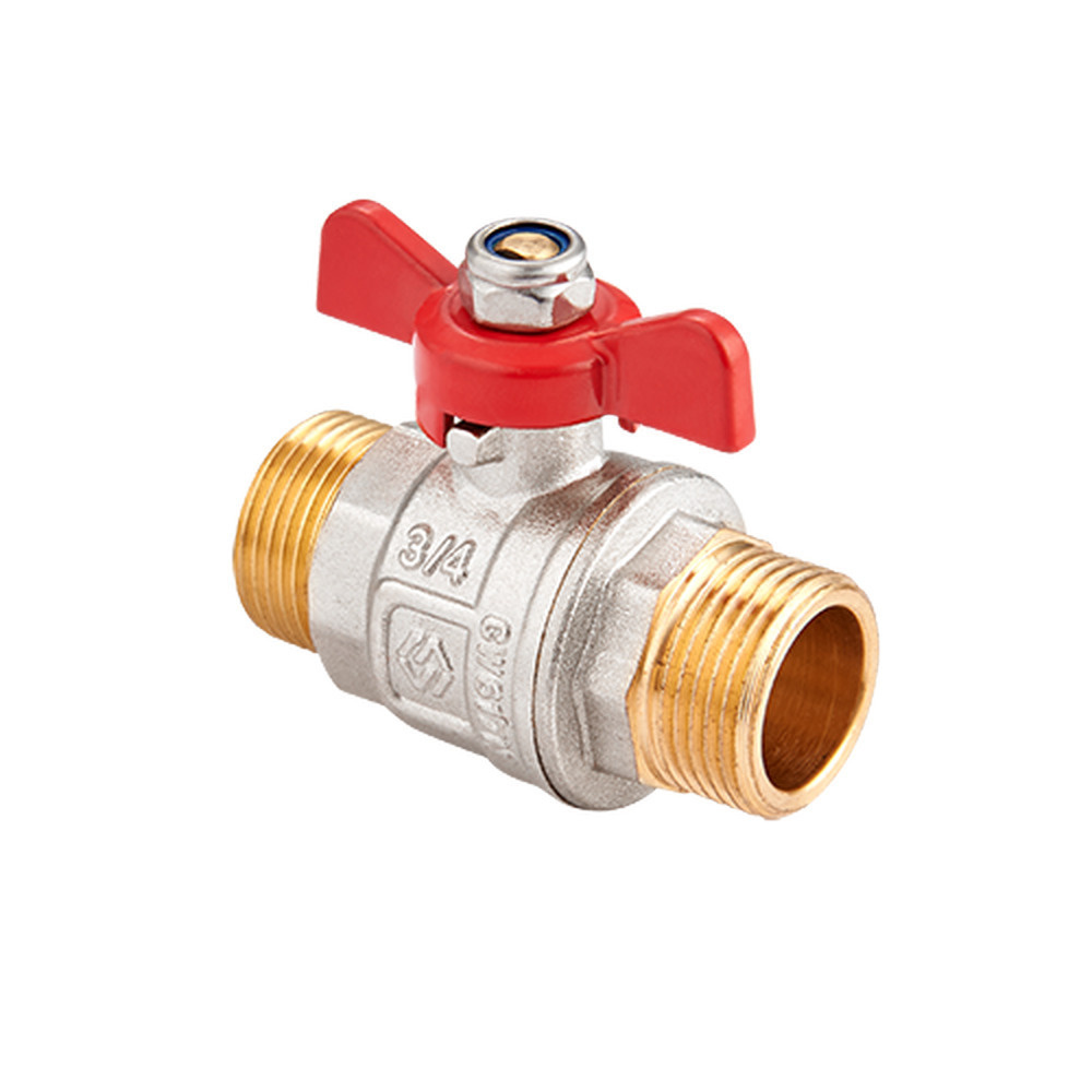 Кран шаровый полнопроходной MVI 1/2 наружная-наружная, бабочка - купить ...