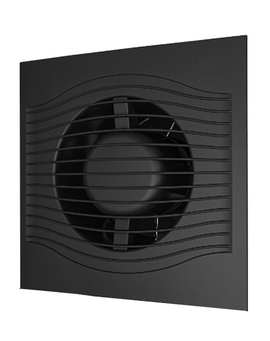 Вентилятор осевой вытяжной DiCiTi SLIM 4C Matt Black декоративный с ...