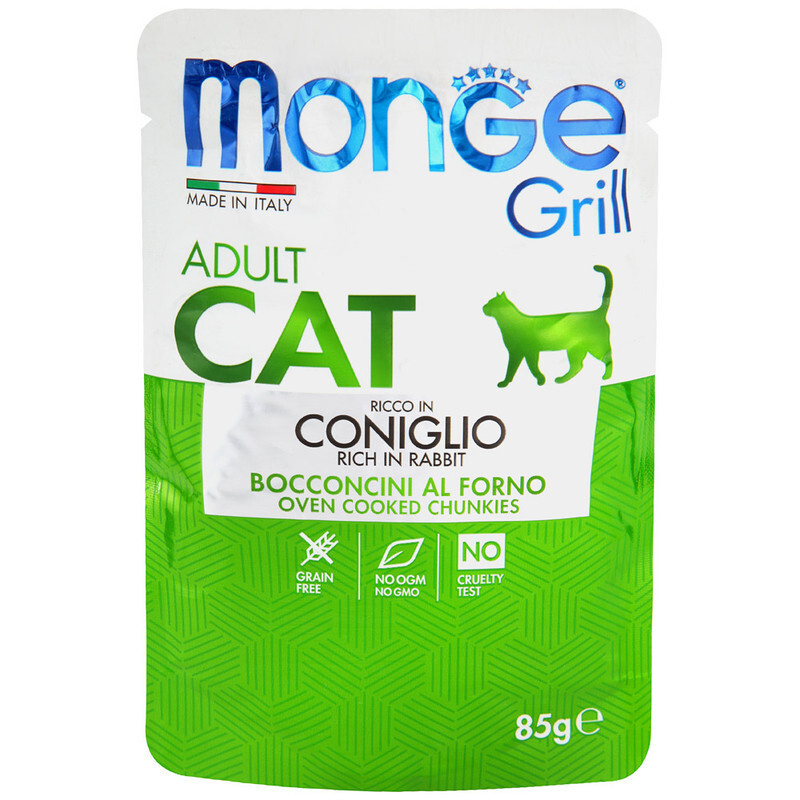 консервы Monge Cat Grill Pouch паучи для взрослых кошек итальянский ...