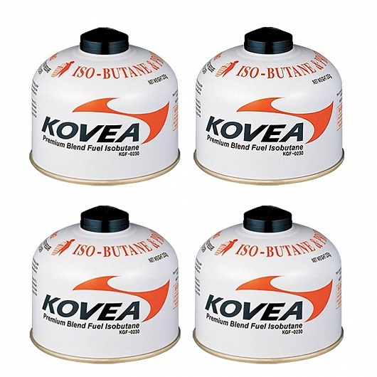  газовый резьбовой Kovea 230 гр., комплект 4шт. —  в .