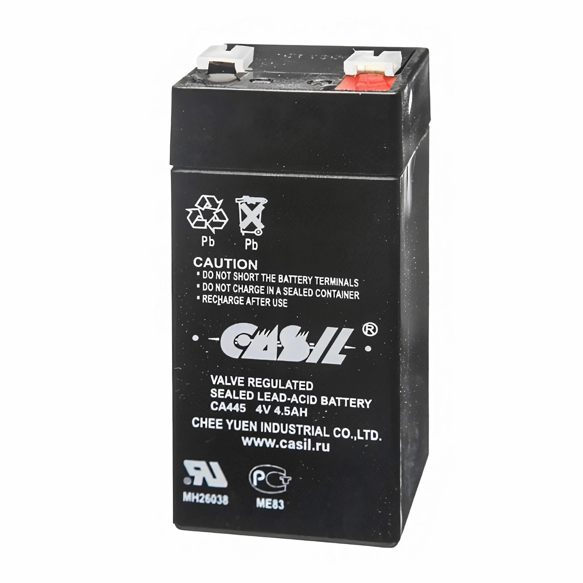 Свинцово-кислотный аккумулятор CASIL CA445 (4В 4.5Ач /4V 4.5AH) для ...