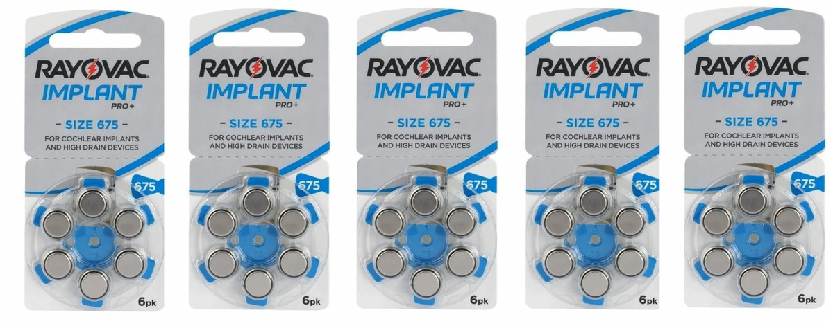  RAYOVAC ZA675, для слуховых аппаратов (30 шт) —  в .
