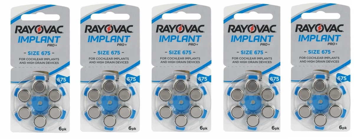 Батарейка RAYOVAC ZA675, для слуховых аппаратов (30 шт) — купить в ...