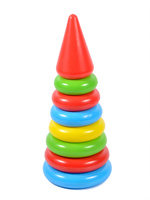 Пирамидка разноцветная 7 колец Green Plast . Спонсорские товары