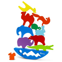 Пирамидка детская "Животные" Деревянные развивающие игрушки от 1 года для малышей Балансир . Спонсорские товары