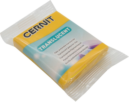 Пластика Cernit "Translucent", прозрачная, цвет: прозрачный янтарь, 56 г. Лучшее предложение!