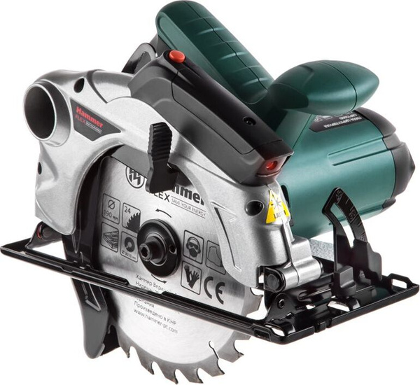 Пила циркулярная HAMMER CRP1500D, 1500 Вт, 4700об/мин (артикул 324902 ...