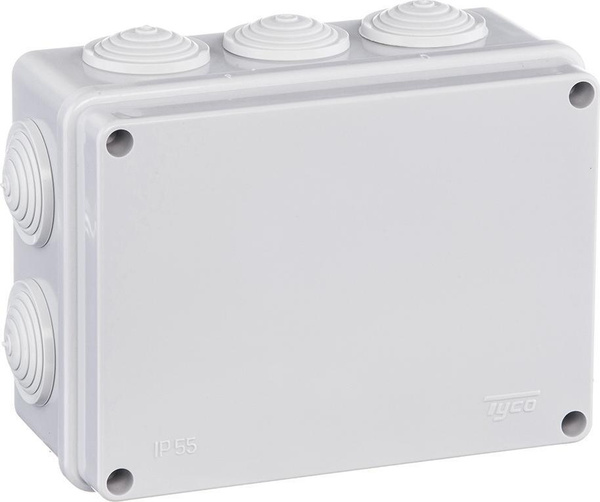 Коробка распределительная Tyco 150x110x70 прямоугольная 10 вводов для ...