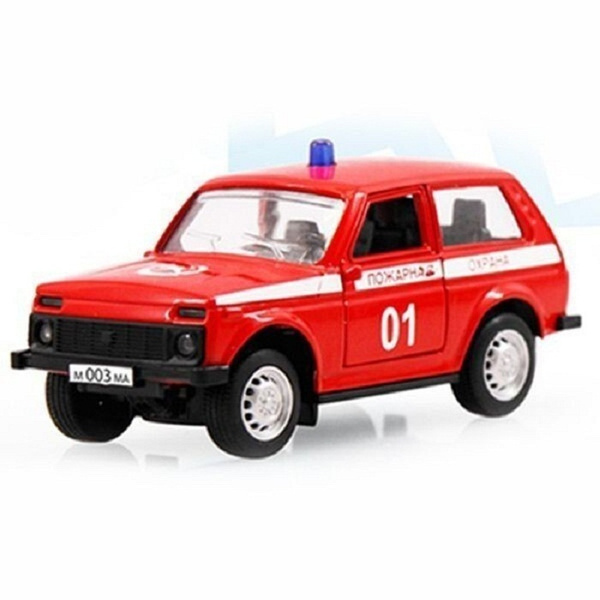 Машина Play Smart Автопарк Лада 2121. Нива. Пожарная охрана 1:50 ...