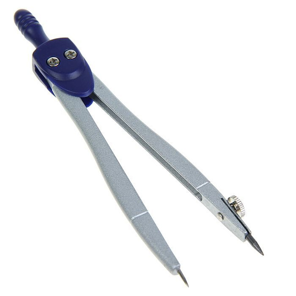 Циркуль металлический 115 мм, в ПВХ, для черчения, для школы - купить с ...