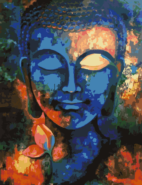 Картина по номерам Будда арт, 50 х 60 см - купить с доставкой по ...