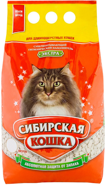 Наполнитель для кошачьего туалета сибирская кошка комфорт