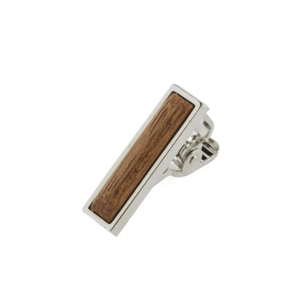 Зажимы для галстука Wood Inlay Silver от The Tie Bar - купить с ...