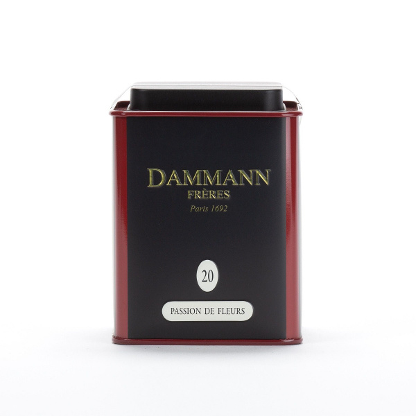 Чай Dammann Дамманн PASSION DE FLEURS ЦВЕТОЧНАЯ СТРАСТЬ банка 60 грамм ...