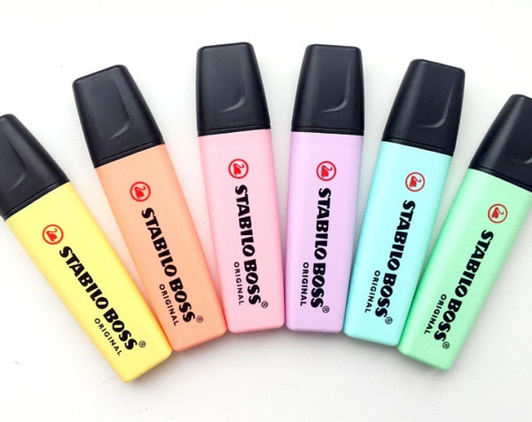 Набор текстовыделителей STABILO BOSS ORIGINAL Pastel 6 цветов ...