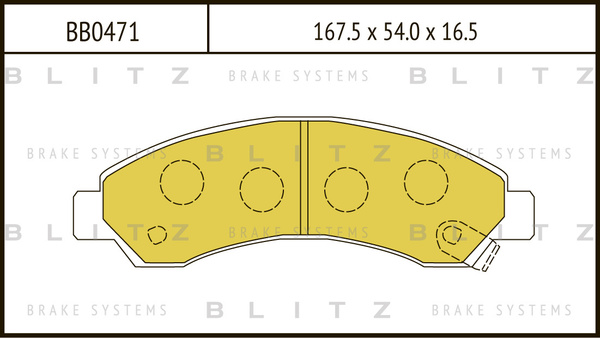 Колодки тормозные BLITZ BB0471 - купить по низким ценам в интернет ...