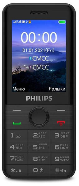 Philips Мобильный телефон E172, черный купить на OZON по низкой цене ...