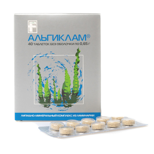 Альгинат кальция, Альгиклам (Фитолон) 40 табл - купить с доставкой по ...