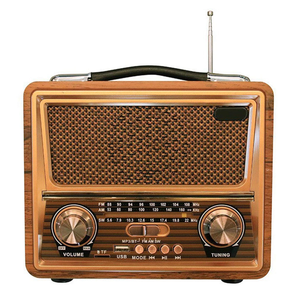 Деревянное ретро-радио, AM SW FM-радио, беспроводной Bluetooth-динамик ...
