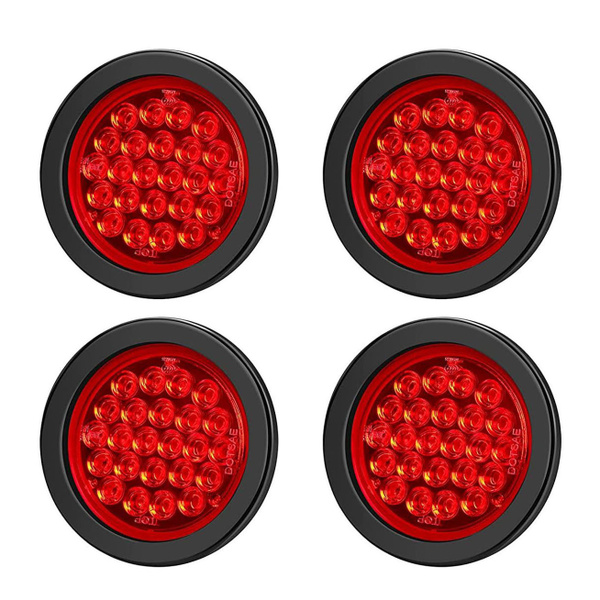 4-дюймовые круглые задние фонари прицепа 24LED Stop Turn Red - купить с ...