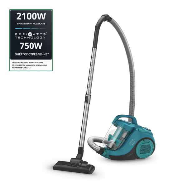 Бытовой пылесос Tefal Swift Power Cyclonic TW2922EA, голубой - купить ...